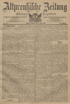 Altpreussische Zeitung, Nr. 116 Sonntag 19 Mai 1901, 53. Jahrgang
