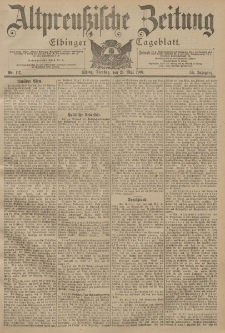 Altpreussische Zeitung, Nr. 117 Dienstag 21 Mai 1901, 53. Jahrgang