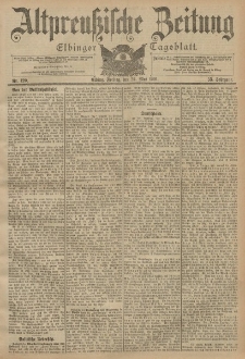 Altpreussische Zeitung, Nr. 120 Freitag 24 Mai 1901, 53. Jahrgang