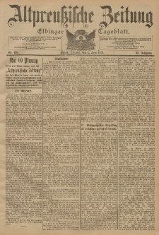 Altpreussische Zeitung, Nr. 128 Dienstag 4 Juni 1901, 53. Jahrgang