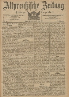 Altpreussische Zeitung, Nr. 133 Sonntag 9 Juni 1901, 53. Jahrgang