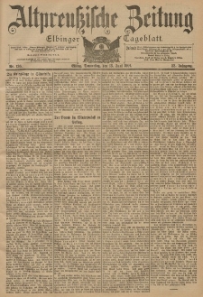 Altpreussische Zeitung, Nr. 136 Donnerstag 13 Juni 1901, 53. Jahrgang