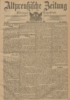 Altpreussische Zeitung, Nr. 140 Dienstag 18 Juni 1901, 53. Jahrgang