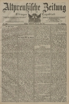 Altpreussische Zeitung, Nr. 144 Sonnabend 22 Juni 1901, 53. Jahrgang