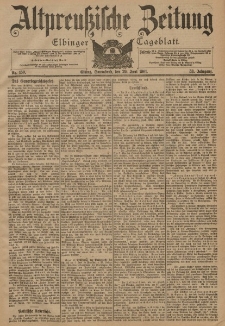 Altpreussische Zeitung, Nr. 149 Freitag 28 Juni 1901, 53. Jahrgang