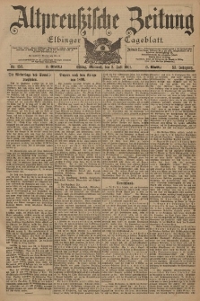 Altpreussische Zeitung, Nr. 153 Mittwoch 3 Juli 1901, 53. Jahrgang