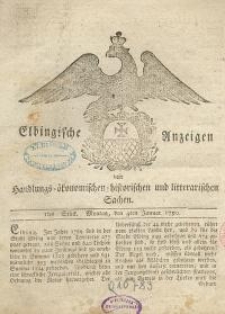 Elbingische Anzeigen von Handlungsökonomischen, historischen und literarischen Sachen