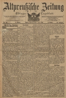Altpreussische Zeitung, Nr. 157 Sonntag 7 Juli 1901, 53. Jahrgang