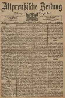 Altpreussische Zeitung, Nr. 165 Mittwoch 17 Juli 1901, 53. Jahrgang