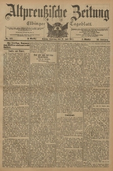 Altpreussische Zeitung, Nr. 169 Sonntag 21 Juli 1901, 53. Jahrgang