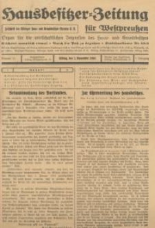 Hausbesitzer-Zeitung für Westpreussen