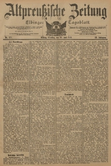 Altpreussische Zeitung, Nr. 170 Dienstag 23 Juli 1901, 53. Jahrgang