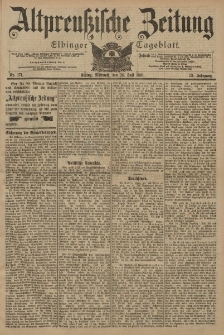 Altpreussische Zeitung, Nr. 171 Mittwoch 24 Juli 1901, 53. Jahrgang