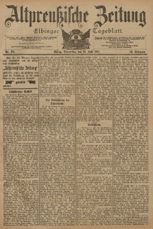 Altpreussische Zeitung, Nr. 172 Donnerstag 25 Juli 1901, 53. Jahrgang