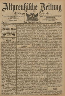 Altpreussische Zeitung, Nr. 173 Freitag 26 Juli 1901, 53. Jahrgang