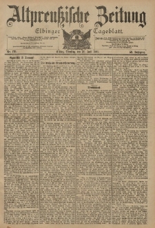 Altpreussische Zeitung, Nr. 176 Dienstag 30 Juli 1901, 53. Jahrgang