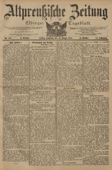 Altpreussische Zeitung, Nr. 193 Sonntag 18 August 1901, 53. Jahrgang