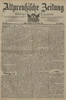 Altpreussische Zeitung, Nr. 194 Dienstag 20 August 1901, 53. Jahrgang