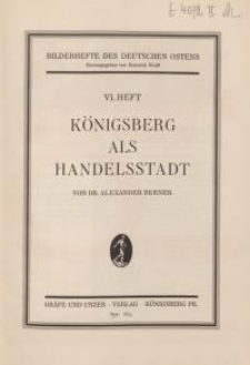 Königsberg als Handelsstadt