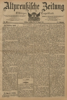 Altpreussische Zeitung, Nr. 200 Dienstag 27 August 1901, 53. Jahrgang