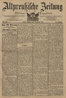 Altpreussische Zeitung, Nr. 206 Dienstag 3 September 1901, 53. Jahrgang