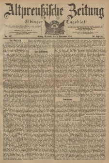 Altpreussische Zeitung, Nr. 207 Mittwoch 4 September 1901, 53. Jahrgang