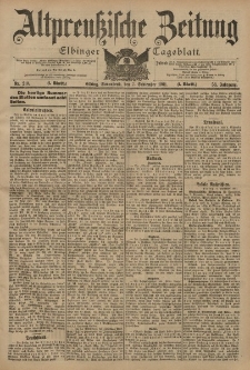 Altpreussische Zeitung, Nr. 210 Sonnabend 7 September 1901, 53. Jahrgang