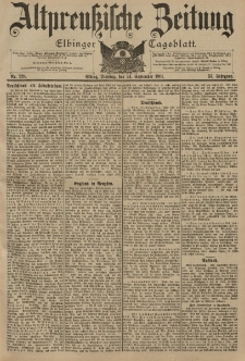 Altpreussische Zeitung, Nr. 224 Dienstag 24 September 1901, 53. Jahrgang