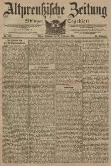 Altpreussische Zeitung, Nr. 225 Mittwoch 25 September 1901, 53. Jahrgang