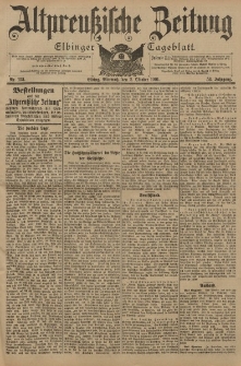 Altpreussische Zeitung, Nr. 231 Mittwoch 2 Oktober 1901, 53. Jahrgang