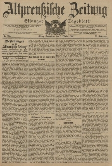 Altpreussische Zeitung, Nr. 234 Sonnabend 5 Oktober 1901, 53. Jahrgang