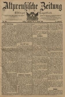 Altpreussische Zeitung, Nr. 238 Donnerstag 10 Oktober 1901, 53. Jahrgang