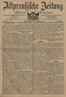 Altpreussische Zeitung, Nr. 239 Freitag 11 Oktober 1901, 53. Jahrgang