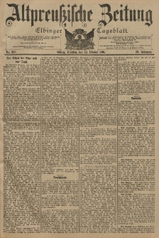 Altpreussische Zeitung, Nr. 248 Dienstag 22 Oktober 1901, 53. Jahrgang