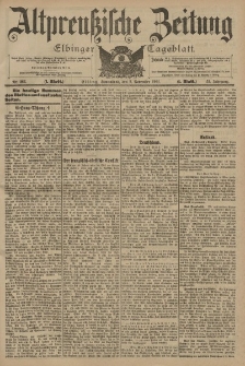 Altpreussische Zeitung, Nr. 264 Sonnabend 9 November 1901, 53. Jahrgang