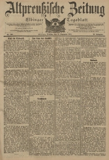 Altpreussische Zeitung, Nr. 266 Dienstag 12 November 1901, 53. Jahrgang