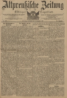 Altpreussische Zeitung, Nr. 267 Mittwoch 13 November 1901, 53. Jahrgang