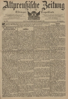 Altpreussische Zeitung, Nr. 273 Mittwoch 20 November 1901, 53. Jahrgang