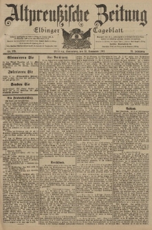 Altpreussische Zeitung, Nr. 275 Sonnabend 23 November 1901, 53. Jahrgang