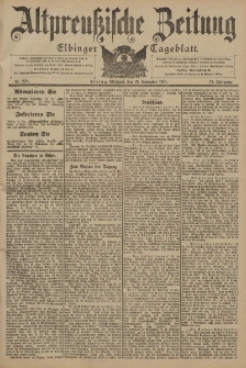 Altpreussische Zeitung, Nr. 278 Mittwoch 27 November 1901, 53. Jahrgang