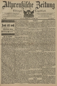Altpreussische Zeitung, Nr. 284 Mittwoch 4 Dezember 1901, 53. Jahrgang