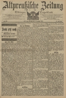 Altpreussische Zeitung, Nr. 286 Freitag 6 Dezember 1901, 53. Jahrgang