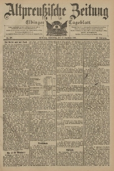 Altpreussische Zeitung, Nr. 291 Donnerstag 12 Dezember 1901, 53. Jahrgang
