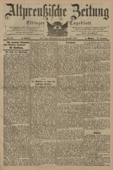 Altpreussische Zeitung, Nr. 293 Sonnabend 14 Dezember 1901, 53. Jahrgang