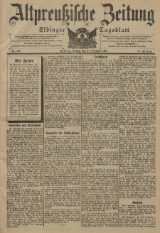 Altpreussische Zeitung, Nr. 298 Freitag 20 Dezember 1901, 53. Jahrgang