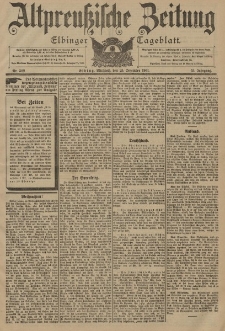 Altpreussische Zeitung, Nr. 302 Mittwoch 25 Dezember 1901, 53. Jahrgang