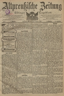 Altpreussische Zeitung, Nr. 1 Mittwoch 1 Januar 1902, 54. Jahrgang