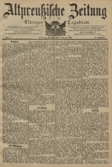 Altpreussische Zeitung, Nr. 6 Mittwoch 8 Januar 1902, 54. Jahrgang