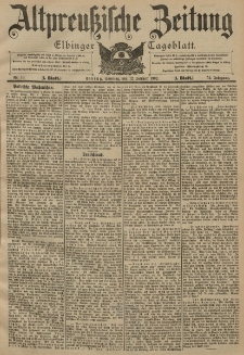 Altpreussische Zeitung, Nr. 9 Sonnabend 11 Januar 1902, 54. Jahrgang