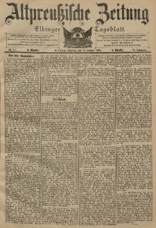 Altpreussische Zeitung, Nr. 10 Sonntag 12 Januar 1902, 54. Jahrgang
